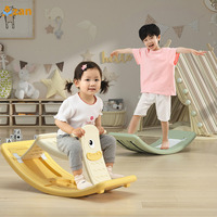 OEM ODM Planche d'équilibre 2-en-1 et Cheval à Bascule pour Enfants, 3 Modes, Jouet d'Éveil Sensoriel pour Tout-petits, Jeu Interactif Parent-Enfant