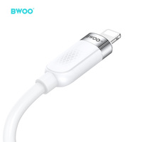 BWOO OEM ODM TPE PD 27W kabel pengisian daya Cepat tipe-c ke L kabel telepon Data transmisi kecepatan tinggi untuk Iphone