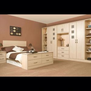 Armoires de chambre à coucher sur mesure de haute qualité en bois, un grand rangement, meubles de chambre à coucher pour la maison - Product Image 5