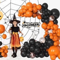 Décoration d'extérieur gonflable : Citrouille, squelette, ballons en latex, ornements, fournitures pour fêtes, décoration Joyeux Halloween