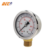 2.5 Inch 16bar Stainless Steel Glycerin Filled Pressure Gauge