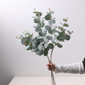 Artificial <b>Eucalyptus</b> Leaves Silk Flower Gray Indoor Wedding Decoration High Simulation Home Decor - Product Image 4