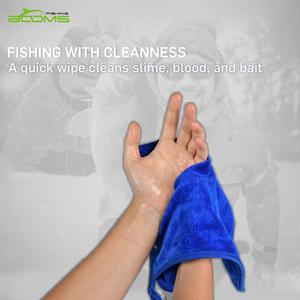 Toalla de Microfibra de 3 Piezas de 14x12 Pulgadas con Clip para Pesca B0T, para Limpieza de Señuelos y Equipo en Agua Salada/Agua Dulce - Product Image 3