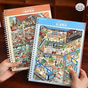 22 Sheets Per Pack Miniature Scene Collection Series 9.0 City Cottage <b>3D</b> Scenery Multi-Style Fun DIY Decal Set - Product Image 3