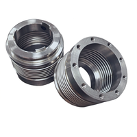 Ensemble de vannes à soufflet interne en acier inoxydable de qualité marine 304/316, connectivité par soudage à bride, lisse et flexible