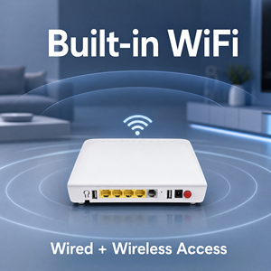 <span class=keywords><strong>Routeur</strong></span> Wi-Fi 6 GPON 1GE+3FE+TEL Double Bande 2.4GHz 5GHz ONU ONT Équipement Fibre Optique FTTH - Product Image 4