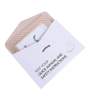 Embalagem de caixa de envelope de papel de arte com desenho personalizado de papelão produzido automaticamente