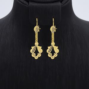 Pendientes Largos de Latón Chapados en Oro de Alta Calidad y Moda JXX, Pendientes Colgantes para Mujer - Product Image 3