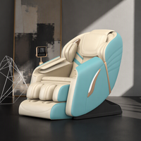 Silla de Masaje de Gravedad Cero 3D, Portátil, Plegable, de Alta Gama, para Hogar y Oficina, con Masajeador Shiatsu 4D, Compresa Caliente, 7 Pulgadas