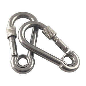 Thép không gỉ 304 leo núi ngoài trời Carabiner an toàn móc Snap <span class=keywords><strong>hook</strong></span> - Product Image 2