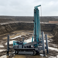 Foreuse pneumatique DTH MIKTON MKDQZ-350 pour puits d'eau, 350 m, sur chenilles, avec pompe à engrenages diesel, pour diverses formations géologiques complexes