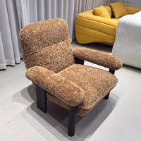 Fauteuil d'angle en bois massif de style français, OEM, canapé simple rembourré en éponge pour appartement, centre commercial, salon, hôtel