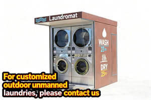 16 đến 125kg máy giặt công nghiệp hoàn toàn tự động với chức năng sấy và ủi máy giặt cho khách sạn, bệnh viện - Product Image 2