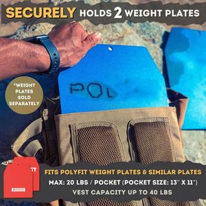 Gilet lesté réglable 10LB 15LB 20LB avec bande réfléchissante - Product Image 3