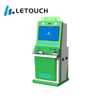 Un terminal de libre-service en espèces de 27 pouces personnalisable avec capacités d'émission de cartes