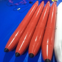 Tubes gonflables de pontons de banane de bateaux à pédales de bouée de PVC à usage intensif de taille faite sur commande pour le flottement de l'eau