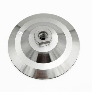 Supports <span class=keywords><strong>de</strong></span> <span class=keywords><strong>polissage</strong></span> diamantés M14 <span class=keywords><strong>de</strong></span> 4/4,5/5 pouces avec fixation auto-agrippante, supports <span class=keywords><strong>de</strong></span> <span class=keywords><strong>polissage</strong></span> en aluminium, adaptateur pour meuleuse d'angle - Product Image 2