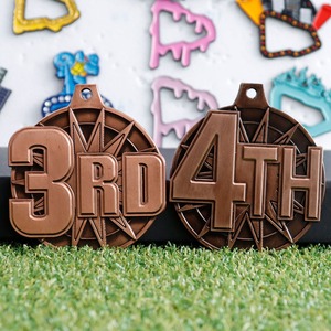 Tùy Chỉnh 2D 3D Vàng Bạc Kim Loại Huy Chương Biểu Tượng Độc Đáo Giải Thưởng Khiêu Vũ Bóng Đá Chạy Thể Hình Nhịp Điệu Thể Dục Thể Thao Huy Chương - Product Image 4