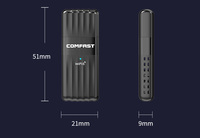 Adaptateur Comfast CF-943AX WiFi 6 AX900 USB 3.0-Double bande 802.11ax Dongle sans fil sans pilote pour PC/ordinateur portable