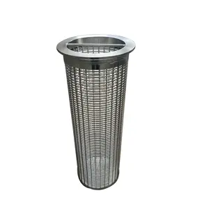Stainless steel 304 316 johnson water well casing screen mesh pipe filter wedge wire screen strainer filter mesh coanda screen