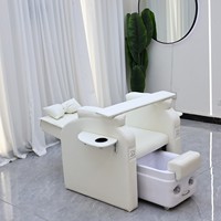 Chaise de massage pédicure LED avec jet pour les pieds, table latérale et prise intégrée, inclinable, pour salon de beauté - Vente chaude directe usine