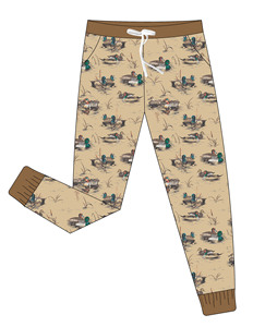 Pantaloni Jogger Personalizzati Jaye Factory con Stampa Mallard in Bambù per Mamma e Figlia, Stampe Personalizzate, Joggers Morbidi - Product Image 2