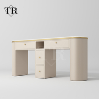 Table de manucure TURRI pour technicien(ne) ongulaire, poste de travail pour manucure, ensemble de meubles avec plateau en marbre, Mesas De Manicura