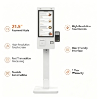 Terminal de paiement Vision POS/OEM blanc, Win/Android/Linux, libre-service, écran tactile capacitif LCD 21,5 pouces, 10 points, Intel Core I5, kiosque