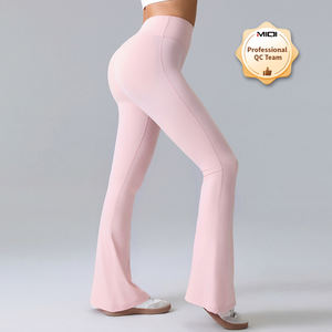 מותאם אישית ורוד גבוה בגזרה גבוהה להרים כושר מתפתלים עבור נשים ספורט כושר בטן שליטה יוגה חותלות - Product Image 2