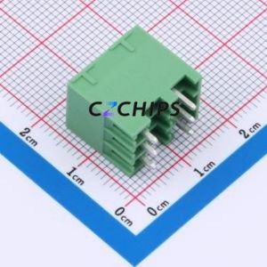 DB2EVHB-3.5-2*3P-GN Plug-in Terminal Block Through hole,P=3.5mm Connector Board-to-Board / Socket - Closed 2x3P 3.5mm Green - Product Image 2