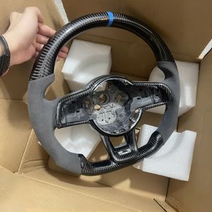 Volant en fibre de carbone <span class=keywords><strong>Volkswagen</strong></span> pour la série Golf, style professionnel, 4 branches, 2014-2017, <span class=keywords><strong>logo</strong></span> officiel avec grip, taille 40mm/35mm - Product Image 4