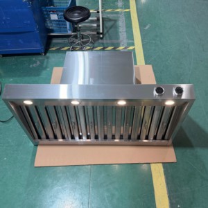 Hotte de cuisine industrielle électrique en acier inoxydable de 48 pouces, 2000 m³/h, avec filtre à déflecteurs, conduit de cheminée, double moteur, 3 vitesses, commande numérique - Product Image 4