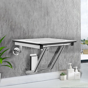 Top vente <span class=keywords><strong>mural</strong></span> en acier inoxydable 304 <span class=keywords><strong>pliable</strong></span> siège de douche pour bain chaise de bain pour personnes âgées chaise de bain pour adultes handicapés - Product Image 2