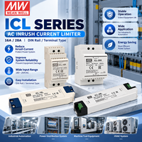 MEAN WELL Série ICL ICL-16R ICL-28R ICL-16L ICL-28L Limiteur de courant de démarrage AC 16A 28A pour rail DIN, alimentation industrielle, original