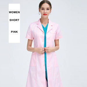 เสื้อกาวน์ใส่ทำงานแขนยาวสำหรับโรงงานอาหา<span class=keywords><strong>ร</strong></span>,ชุดยูนิฟอร์ม<span class=keywords><strong>ทดลอง</strong></span>ผ้าฝ้ายสีขาว - Product Image 5