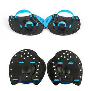 2 piezas/un par de guantes de paletas de Entrenamiento de natación con correas, <span class=keywords><strong>aletas</strong></span> palmeadas de mano de natación, <span class=keywords><strong>aletas</strong></span>, tablas de carrera asistida de autoentrenamiento - Product Image 2