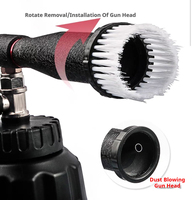 Prix de gros Pistolet à eau Lavage Neige Mousse Lance Pistolet de lavage Nettoyeur haute pression pour le nettoyage Piscine Jardin