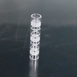 Fabricante personalizado de alta temperatura Limpar <span class=keywords><strong>Quartz</strong></span> Pipe resistente ao desgaste Transparente <span class=keywords><strong>Quartz</strong></span> Tubes-Bending Soldagem Processamento - Product Image 1