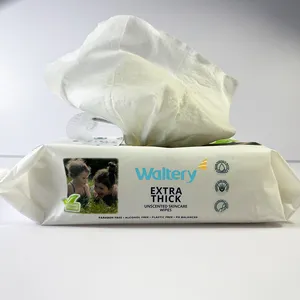 Penjualan laris Tiongkok handuk air asli biodegradable tisu bayi popok bayi sekali pakai organik tisu bayi