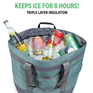 High Duty Wear-Resistant Insulated Cooler Bag Premium, Collapsible Soft Cooler Reinforced Food-grade Material - Product Image 4