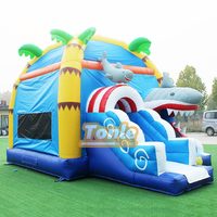 Requin rebond maison toboggan combo gonflable videur combo commerciale château gonflable pour les enfants