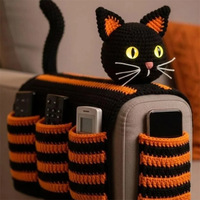 Nouveauté 2026 transfrontalière : Poupée 3D mignonne en coton crocheté faite à la main, télécommandée, pour rangement et décoration de canapé, pour bébé