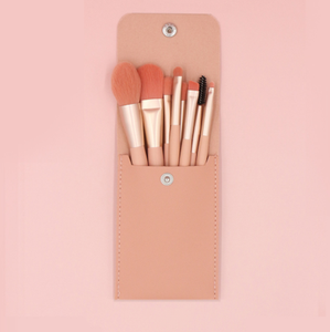 ชุดแปรงแต่งหน้าสีชมพูพาสเทล 8 ชิ้น พร้อมตัวอย่างสินค้าฟรี จัดส่งฟรี - Product Image 4