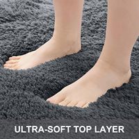 Esthétique Tapis de chevet intérieur doux et pelucheux pour enfants Chambre à coucher Salon Machine Tapis