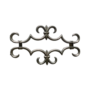 רכיבים מברזל מודרני אלמנטים מזויפים יצוק גדר ברזל מעקה מעקה מעקה עבור וילות - Product Image 3