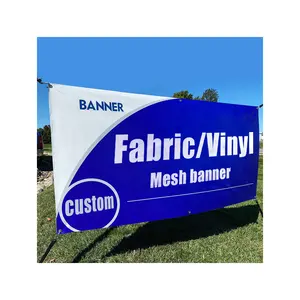 2022 Personalizado Grande Malha Banner Fence Banner Mesh Banner Outdoor BLA Fornecimento Premium Mesh Padrão Vinil Impressão Avançada Habilidade