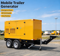 70-120kw  Genset Diesel Mobile Bersertifikasi CE ISO di Atas Trailer Dengan ATS untuk Proyek Luar Negeri Pasar Timur Tengah Afrika