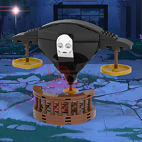 MOC1719 Anime Court Space, Juego de Bloques de Construcción Educativos, Compatible con Juguetes DIY, Bajo MOQ, Gran Venta, Regalo para Niños