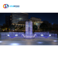 Conception gratuite 16.6x5.1m contrôle du programme fontaine d'eau dansante au sol