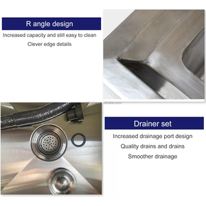 Stainless Steel Commercial <b>Mop</b> Sink 50x50cm Freestanding Janitorial <b>Cleaning</b> Basin Polished Finish Corrosion Resistance - Product Image 3